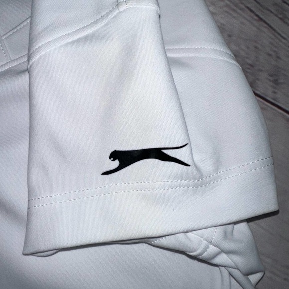 EUC Girls XS Slazenger White Collared VNeck SS Golf Polo - Picture 5 of 7